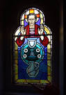 installed in 2005, depicts the Last Supper and is by John Edwards. - via Daymix