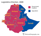 Ethiopia. Legislative Election 2005 | Electoral Geography 2.0