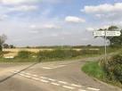 Fields to the left and Belfry PGA course out of sight to the right. - via Daymix