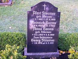 Grab von Georg Störmer (01.10.1876-06.05.1916), Friedhof ... - mi121
