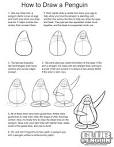 how to draw a pinquin