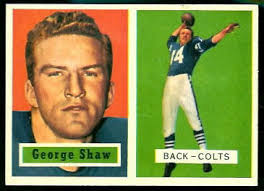 George Shaw 1957 Topps football card. Want to use this image? See the About page. - George_Shaw