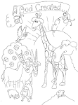 Creation coloring page