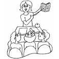 Teacher and Student coloring page