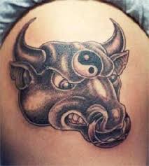 Tattoo of Taurus Zodiac