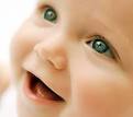 smiling baby face