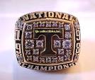 NATIONAL CHAMPIONSHIP RING