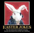 demotivational poster EASTER JOKES