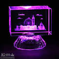 Colour Changing Light Up London Laser Art Crystal Souvenirs