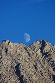 Mond über Watzmann von Axel Feye