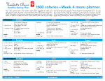 Healthy Eating Plan calories Week menu planner and to