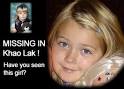 A poster for a missing girl in Khao Lak, Thailand - missing-girl