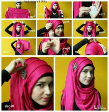 Tutorial Cara Hijab Pashmina Untuk Wajah Bulat Tembem