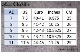 American Shoe Size Chart - Invitation Templates Design