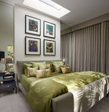 Bedroom: Engaging Light Green Grey Bedroom Decoration Using Large ...