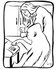 Ape coloring page
