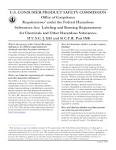 Regulatory Summary - Federal Hazardous Substances Act