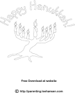 Hanukkah coloring page