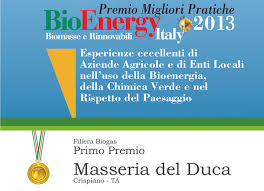 gianpaolo cassese « inMasseria, il miglior olio extra vergine di oliva pugliese e formaggio Don Carlo, ... - bioenergy_primo_premio