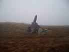 A guiding light !!! One of a few pile of stones marking ridge path route. - via Daymix