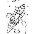 Space Shuttle coloring page