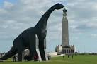 The ultrasauros dinosaur appears to be devouring the copper dome of the - via Daymix