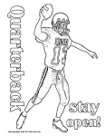 Football coloring page