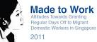 Attitudes towards granting regular days off to migrant domestic ...