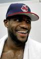 Namely, LeBron's reaction to Danny Ferry's game of chicken he's playing with ... - lebron_indians_hat