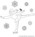 Ice Skating coloring page
