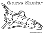 Space Shuttle coloring page