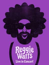 Reggie Watts. Illustration for Reggie&#39;s show at Woolly Mammoth Theatre. The dude loves his suspenders. - WMT-11001_ReggieWattsArt_cs