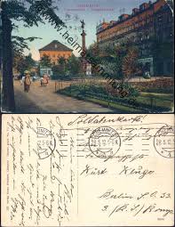 Chemnitz - Theaterstrasse - Siegesdenkmal - Verlag Bruno Brückner Chemnitz - Randmängel - Eckknick oben rechts ...