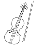 Fiddle coloring page