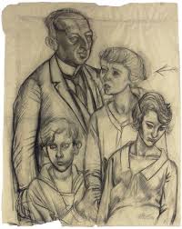 Familie Glaser von Otto Dix (1891-1969, Germany)