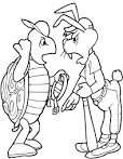 Hare coloring page
