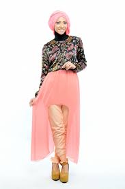 Jual baju muslimah cantik Kimi Ellis Dress Peach