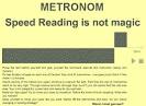 Metronome for speed reading 2.1