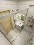 Large <b>Shower Room Design</b> in <b>Small</b> Apartment Interior <b>Design</b> by <b>...</b>