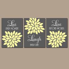 Shop Gray And Yellow Bathroom Wall Art on Wanelo