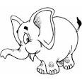 Elephant coloring page