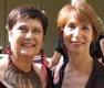 Riitta Vainio (left) and Susan Glazer, School of Dance director, May 2005 - RiittaVSusanG18May2005