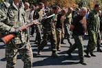 Ukraine crisis: POWs forced to march through rebel stronghold.