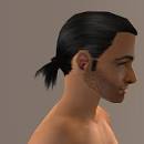 Short Male Ponytail Hair by Cheryl Mason (MTS2) - mts2_cheryl_mason_830544_biddy_ponytail_black1
