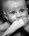 Baby Eating Paper wallpaper