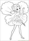 Barbie Thumbelina coloring page
