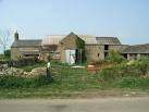Barter's Hill Farm. On the gate post is the planning application to turn - via Daymix