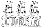 Columbus Day coloring page