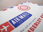 Airmail Travel-Inspired Letterpress Wedding Invitations | Oh So ...