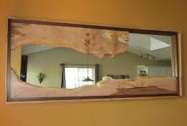 Artistic Figured Wooden Wall Mirror- Wood Wall Art - Wood Art ...